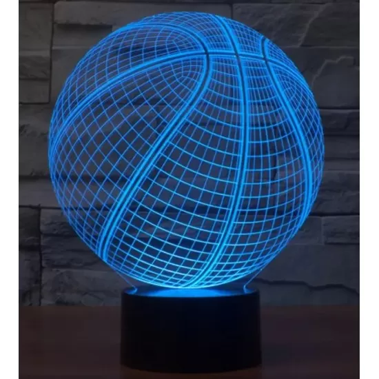 3D LED Illusion Night Light  Lamp with Remote - 16 Colours