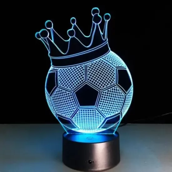 3D LED Illusion Night Light  Lamp with Remote - 16 Colours