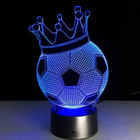 3D LED Illusion Night Light  Lamp with Remote - 16 Colours