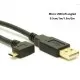 90° Angled Gold Plated Micro USB Fast Charging Sync Data Cable for Android - Black