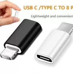 8 Pin (Male) to Type-C (Female) Adaptor