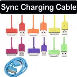 Data Cable for iPhones 3G/3GS/4G/4GS - iPad 1/2/3 - iPod Touch/Nano - 30 Pin 