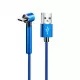  Fast Charging Fabric Braided USB Data Cable with Stand Holder Function for iPhone 8 Pin Android and Type-C in 3 colours