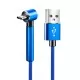  Fast Charging Fabric Braided USB Data Cable with Stand Holder Function for iPhone 8 Pin Android and Type-C in 3 colours