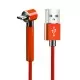  Fast Charging Fabric Braided USB Data Cable with Stand Holder Function for iPhone 8 Pin Android and Type-C in 3 colours