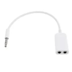 3.5 mm Earphone Headphone Splitter Cable Adapter Jack Male To Double Female