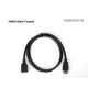 HDMI Male to Female Gold Plated Extension Cable - Black 