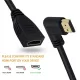 Right Angled HDMI Extension Gold Plated Cable Male to Female Adapter 
