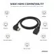 Right Angled HDMI Extension Gold Plated Cable Male to Female Adapter  0.5m / 1m (C-063)  