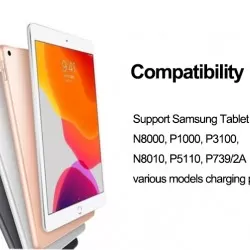 USB Data Cable 1m for Samsung Galaxy Tab 2 3 Tablet P1000 P1010 P6200 P6210 P6800 P7500 P739 P7300 P7310 P7510 N8000 N8010 / C-012