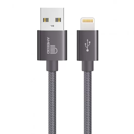 Nylon Braided Fast Charging USB Data Cable for iPhone 8 Pin Wire Long 1M 2M 3M in 11 Colours 