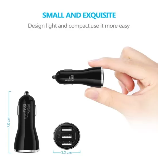 Triple USB Car Charger 3.4A