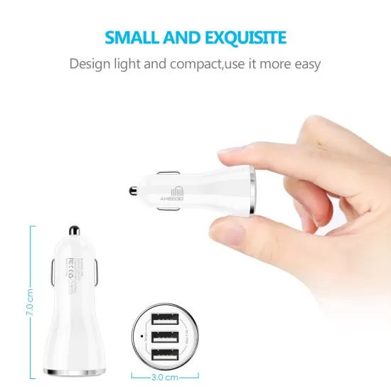 Triple USB Car Charger 3.4A