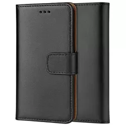 Genuine Leather Wallet Case for iPhone in 10 Colours 