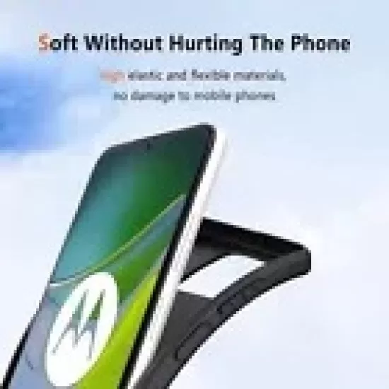 Liquid Silicon Back Case for Motorola - Black
