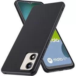 Liquid Silicon Back Case for Motorola - Black