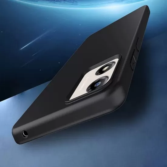 Liquid Silicon Back Case for Motorola - Black