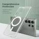 Shockproof Clear TPU Wireless Charge Magnet Phone Cover for Samsung S21, S22 and S23 Series