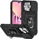 Armour Case with Lens Sliding Camera Protection and Ring Stand with Magnet