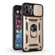 Armour Case with Lens Sliding Camera Protection and Ring Stand with Magnet