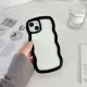 Candy Colour Curly Wave Shockproof 2in1 TPU/PC Cover Fashion Cute Transparent Case for iPhone Series 
