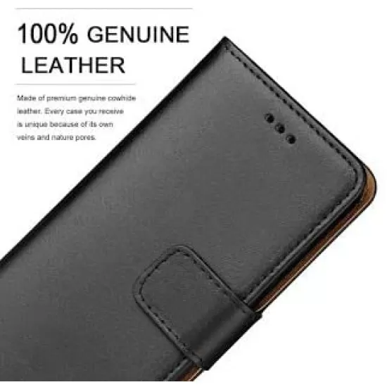 Genuine Leather Wallet Case for Huawei - Choice of Models 