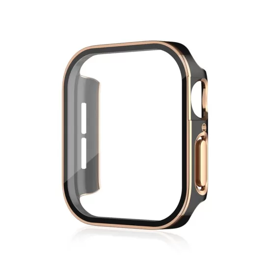 Two-Colour Silicone Plated TPU Waterproof Cover Case for iWatch (Series 4-6, SE) – 40mm and 44mm
