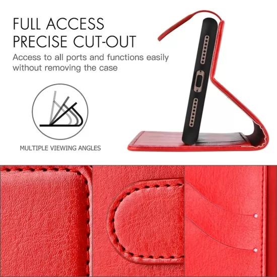 PU Leather Wallet Case for iPhone