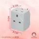 3 Way Gang Multi-Purpose Block Socket Splitter Mains Wall Adaptor UK Plug 13A