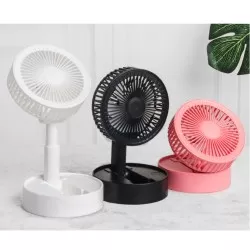  Desk Fan Rechargeable Folding Portable Battery Table Foldable Mini USB Fan
