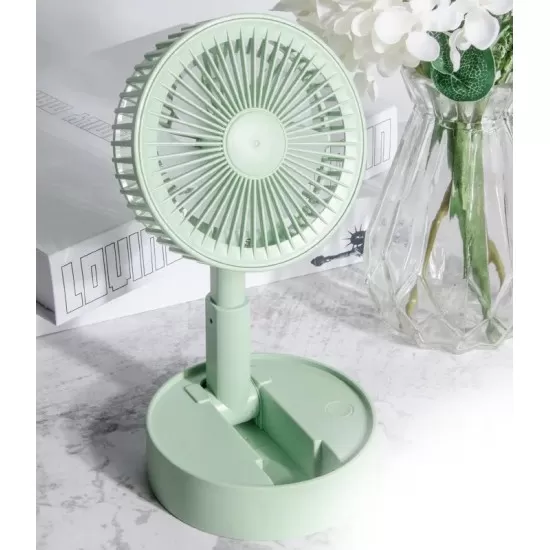  Desk Fan Rechargeable Folding Portable Battery Table Foldable Mini USB Fan