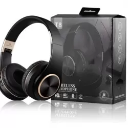 Portable Bluetooth 5.0 Wireless Noise Reduction Game Headset T8 Wireless Headphone 