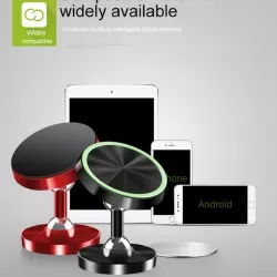 Luminous Metal Alloy Magnetic Rotatable Cellphone Car Mount Dashboard Phone Holder
