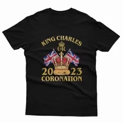 King Charles III Coronation 2023 Celebration T-Shirt Kings Keepsake Souvenir 2023 Gift