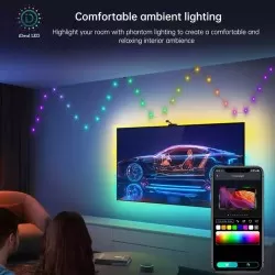 Smart WIFI App-Controlled RGB Multicolor LED Christmas Fairy Lights String Decoration Outdoor