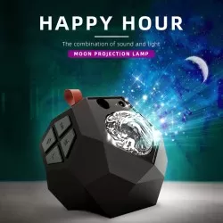 Equantu Starry Projector Light Galaxy Projector LED Laser Moon and Star Light Speaker