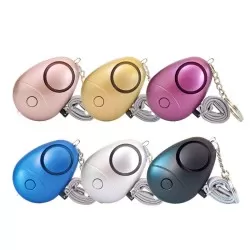Personal Alarm Keychain 130DB SOS Emergency Self Defense Safety Protection Device with LED Flashlight       
