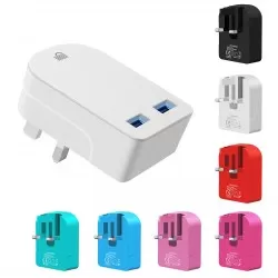 Folding Dual Port USB Charger