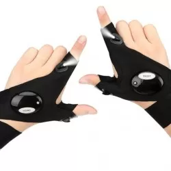 Waterproof Luminous LED Flashlight Gloves (Pair) for Fishing, Camping