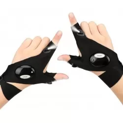 Waterproof Luminous LED Flashlight Gloves (Pair) for Fishing, Camping