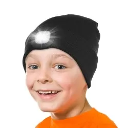 USB Rechargeable LED Light Hat Hands Free Flashlight Cap LED Beanies Knit Hat Keep Warm In Winter For Climbing Fishing Outdoor 