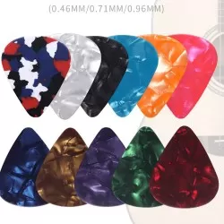 Celluloid Guitar Picks/Plectrums 0.46 0.71 0.96mm Music Picks (30 Pack)