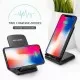 Qi Wireless Charger Double Coiled Desk Stand   