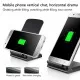 Qi Wireless Charger Double Coiled Desk Stand   