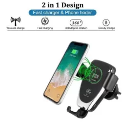 QI Fast Charging Wireless Car Air Vent Mobile Phone Car Phone Holder Wireless Charger