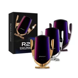 Universal  R2 Smart Sensor Infrared Induction Car Phone Holder Fast Charging Wireless Charger