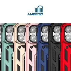 Armour Case with Lens Sliding Camera Protection and Ring Stand with Magnet