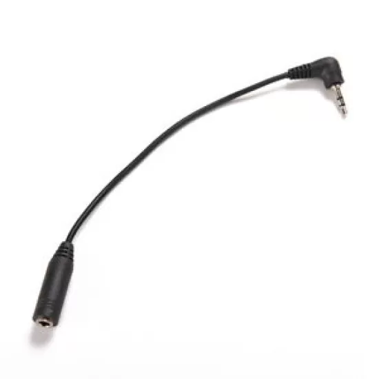 Right Angled 2.5mm Male Jack Plug To 3.5mm Female Cable Adapter