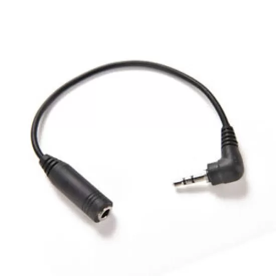 Right Angled 2.5mm Male Jack Plug To 3.5mm Female Cable Adapter