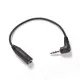 Right Angled 2.5mm Male Jack Plug To 3.5mm Female Cable Adapter